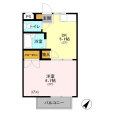 コンフォール大牧の間取り図