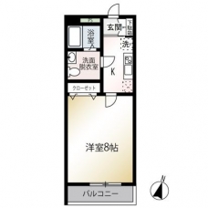 MQuarto新井宿Ⅱの間取り図