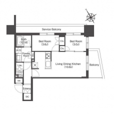 コンフォリア・リヴ板橋の間取り図