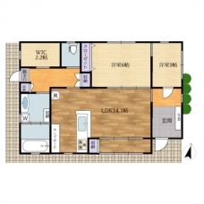池袋本町貸家の間取り図