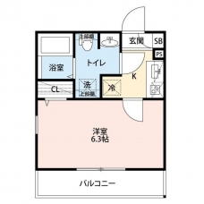 エクセラン中浦和の間取り図