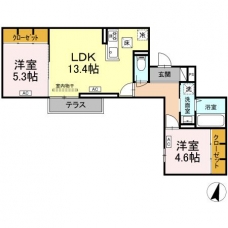 オードリーコートの間取り図