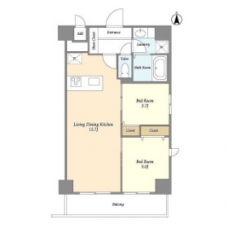 グランカーサ南千住の間取り図