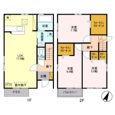 青楓館　壱番館の間取り図