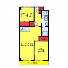 渋谷コート3号棟の間取り図