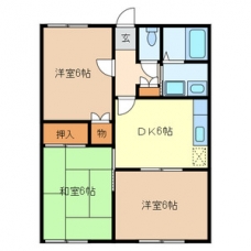 グランデュール新田の間取り図