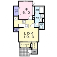 マーベラスコートⅤ番館の間取り図