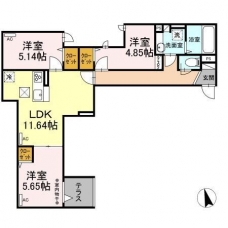 アヴァンス豊島Aの間取り図