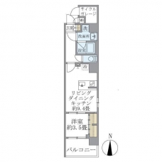 Ｄ’ｓ　ＶＡＲＩＥ三ノ輪レジデンスの間取り図