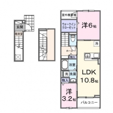 カーサ・プリ―トの間取り図