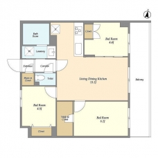 メゾンドオンディーヌの間取り図