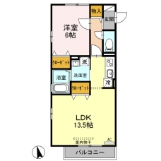 デュアリス川口 Bの間取り図