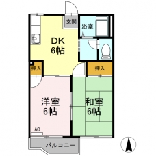 シティハイム桜台Bの間取り図