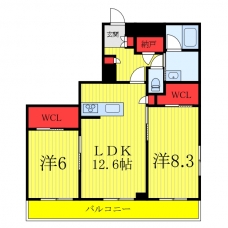 グランコートの間取り図