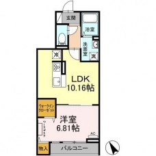 アンジュール新田の間取り図