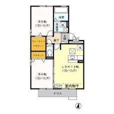 ジャーマンアイリスⅡの間取り図