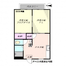 アペリオ鹿浜2号館の間取り図