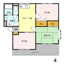 ヴァンベール東川口Ⅲの間取り図