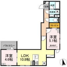 セレスティア前野町の間取り図