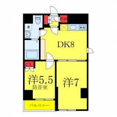 Bee　Flatsの間取り図