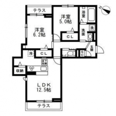 フルールの間取り図