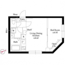 CASAPIAZZA西日暮里の間取り図
