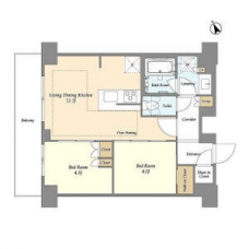 オアーゼ日暮里レジデンスの間取り図