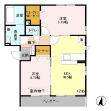 エスポワール沼影の間取り図