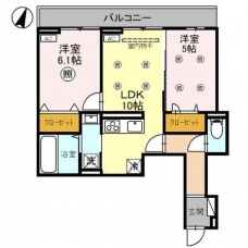Noble Villa針ヶ谷の間取り図