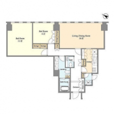 プルデンシャルタワーレジデンスの間取り図
