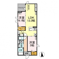 セレスティア六町Ⅱの間取り図