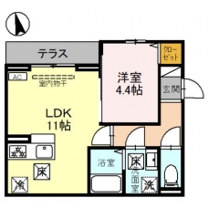 トリシア浦和の間取り図