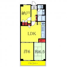 赤羽神谷サンハイツの間取り図
