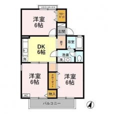 サウスヒル　Ｂの間取り図