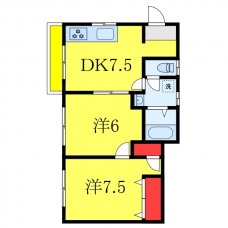 岩田アパートの間取り図