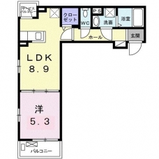 セレノ　ベルジュの間取り図