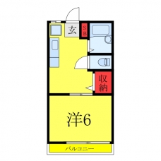 コーポ仔鹿の間取り図
