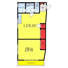 田園コーポの間取り図