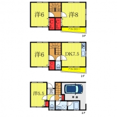 赤羽西6丁目戸建ての間取り図