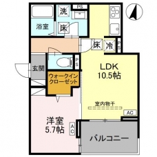 Noble villa鹿手袋　Bの間取り図