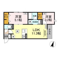 D-PRECIOUS高野台の間取り図