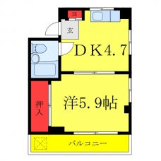 メルシービルの間取り図