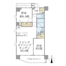 アーバンパーク綾瀬Ｄｕｏの間取り図