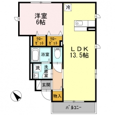 メゾン若葉の間取り図