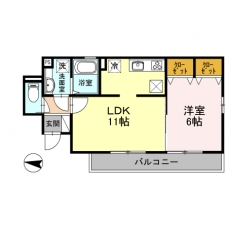 セジュールラック　西館の間取り図