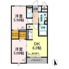 セジュール西台2の間取り図