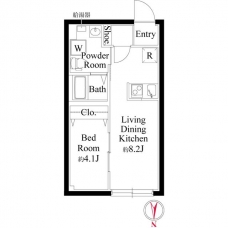 センプリーチェ西日暮里の間取り図