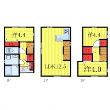 舟渡２丁目戸建の間取り図
