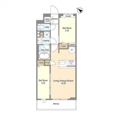 グランカーサ王子Ⅱの間取り図