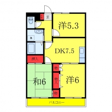 サンヒルズ徳丸の間取り図